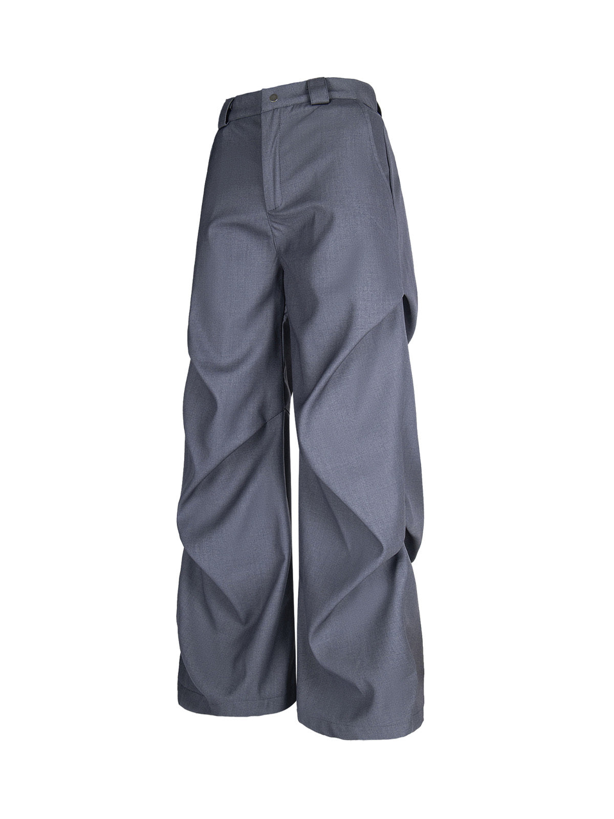 Men’s High-Waist Wide-Leg Trousers with Pleated Front and Side Pockets – Comfortable Everyday Wear