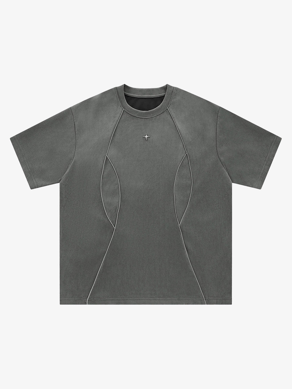 Oversized T-Shirt with Unique Stitching Design – Casual Streetwear Tee for Men