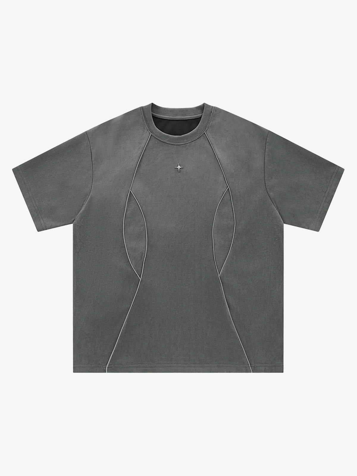 Oversized T-Shirt with Unique Stitching Design – Casual Streetwear Tee for Men
