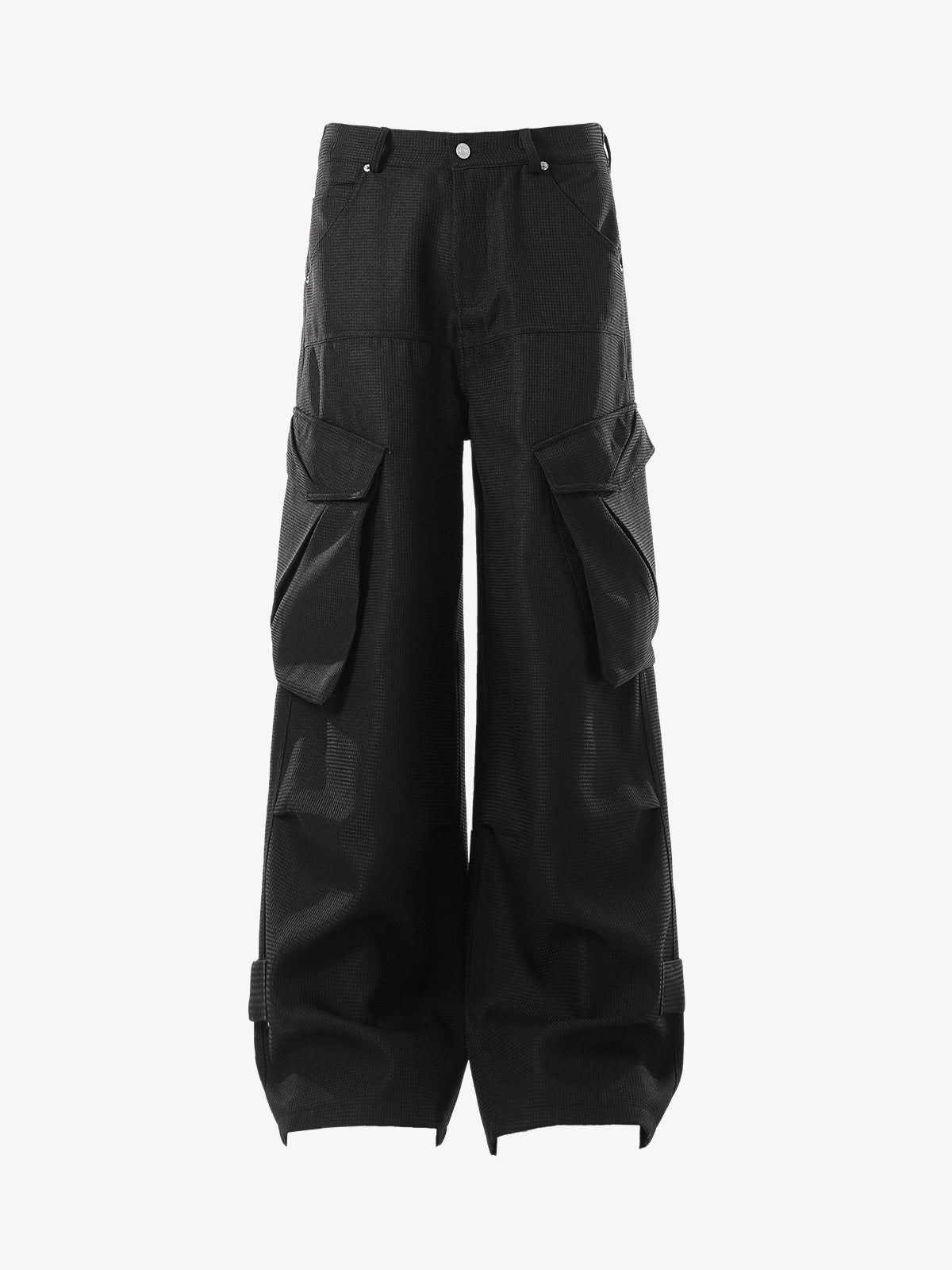 High-Waist Black Trousers with Crystal Waistband – Chic Office & Casual Pants for Fall/Winter