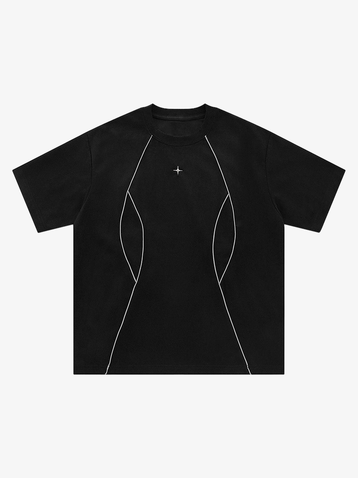 Oversized T-Shirt with Unique Stitching Design – Casual Streetwear Tee for Men