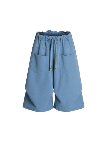 Men’s Casual Cropped Pants with Drawstring Waist and Side Pockets – Lightweight Warm-Weather Essentials