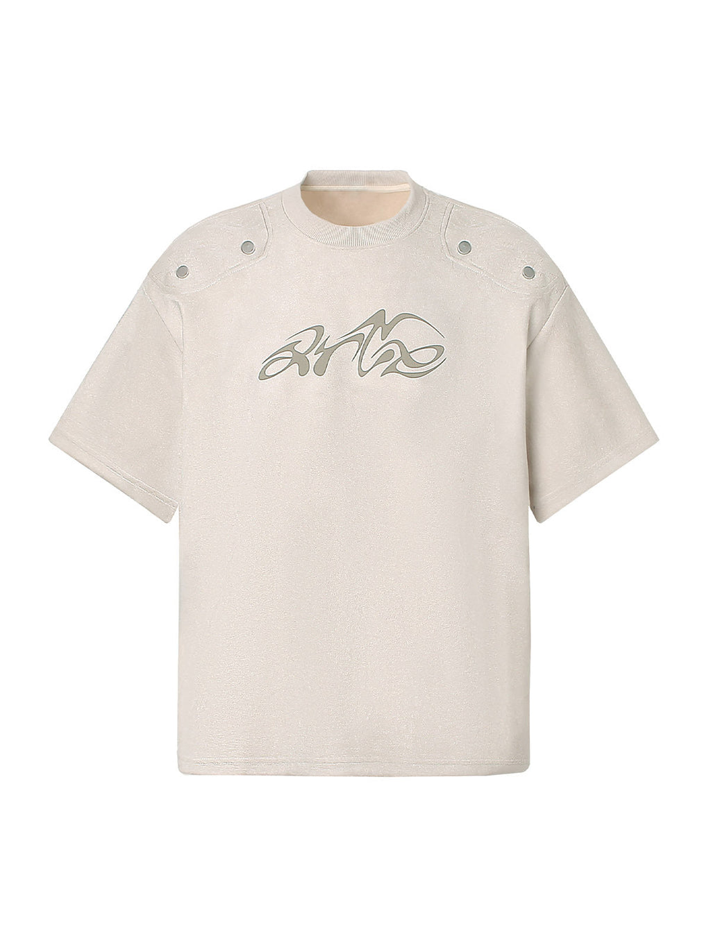 Black Embroidered Logo Short-Sleeve Shirt – Casual Cotton Button-Down for Men and Women