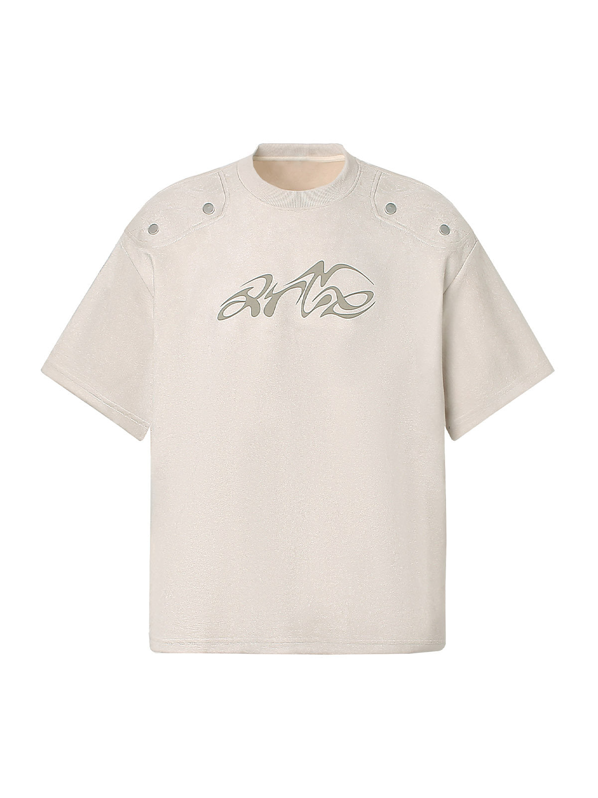 Black Embroidered Logo Short-Sleeve Shirt – Casual Cotton Button-Down for Men and Women