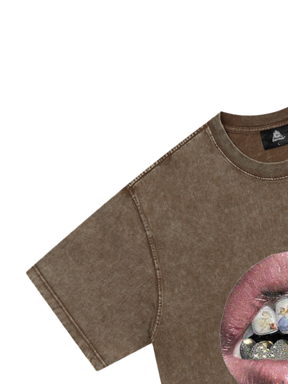 Artistic Lips Graphic T-Shirt – Fashionable Cotton Short-Sleeve Tee for Men and Women