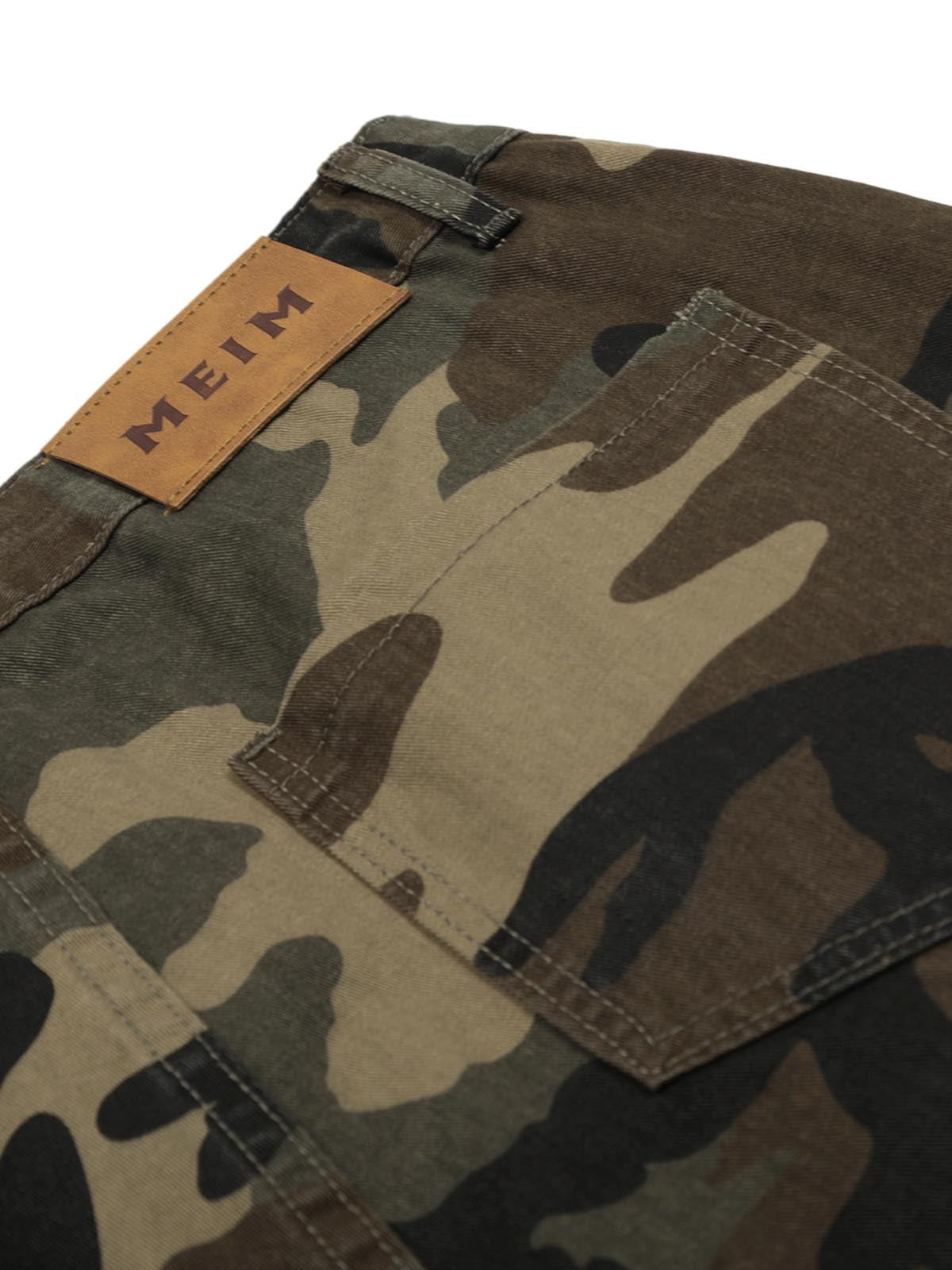 Unisex Camo Cargo Culottes with Utility Pockets – Lightweight Outdoor Pants for Spring/Summer